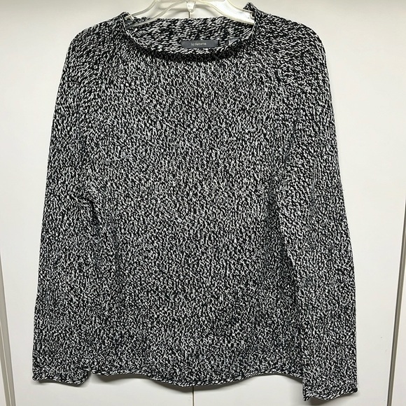 Liz Claiborne Tweed Black & White Sweater - Picture 1 of 15